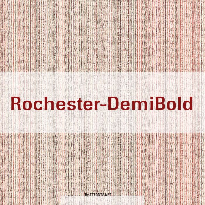 Rochester-DemiBold example