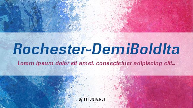 Rochester-DemiBoldIta example