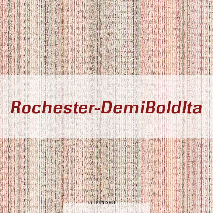 Rochester-DemiBoldIta example