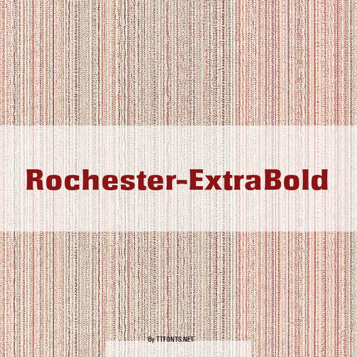 Rochester-ExtraBold example