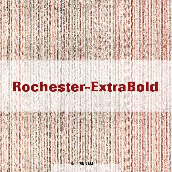 Rochester-ExtraBold example