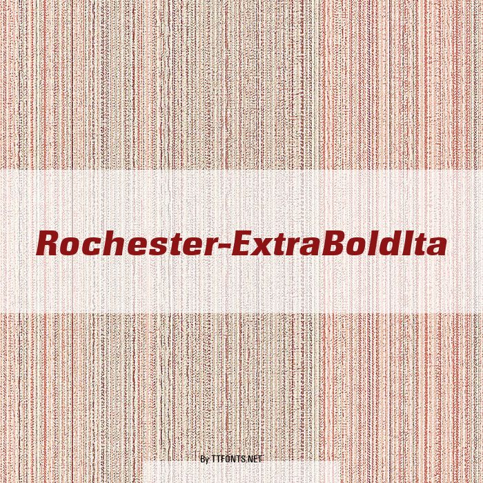 Rochester-ExtraBoldIta example