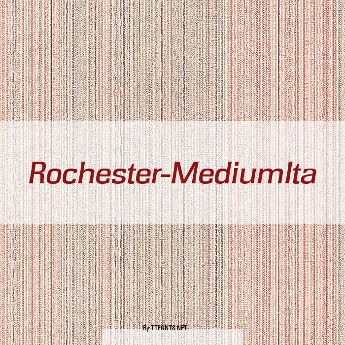 Rochester-MediumIta example