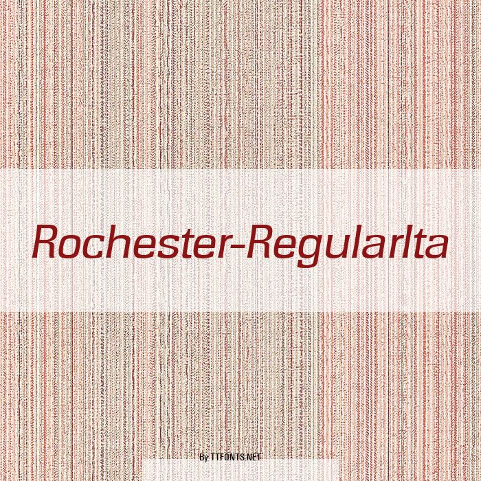 Rochester-RegularIta example