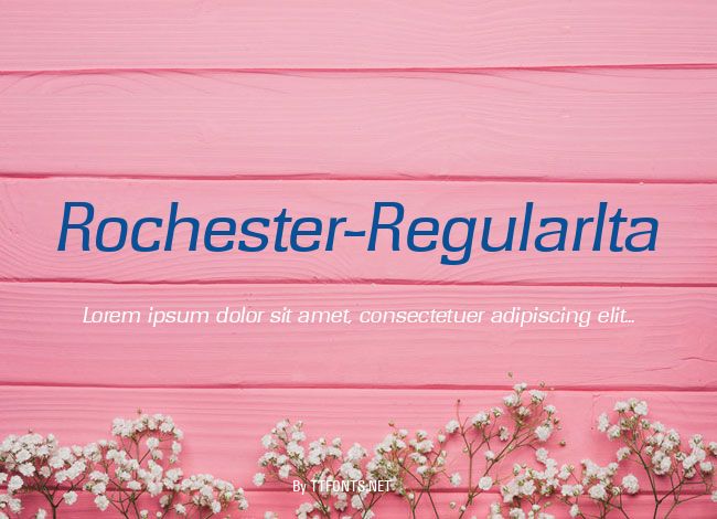 Rochester-RegularIta example