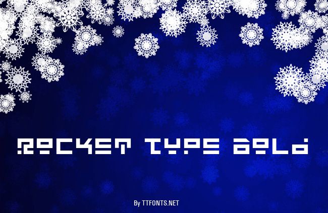 Rocket Type Bold example