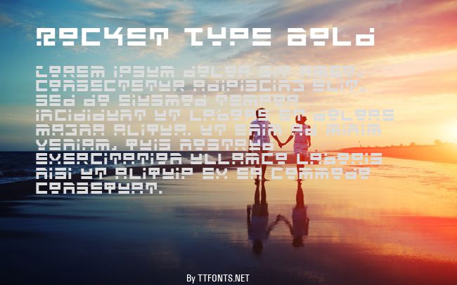 Rocket Type Bold example