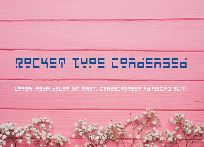 Rocket Type Condensed example