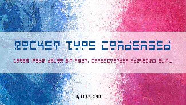 Rocket Type Condensed example