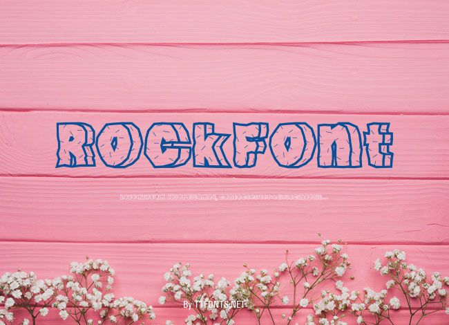 RockFont example