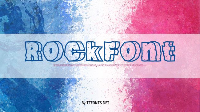 RockFont example