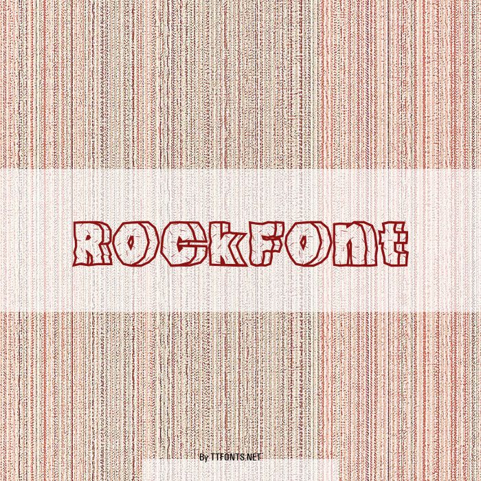 RockFont example