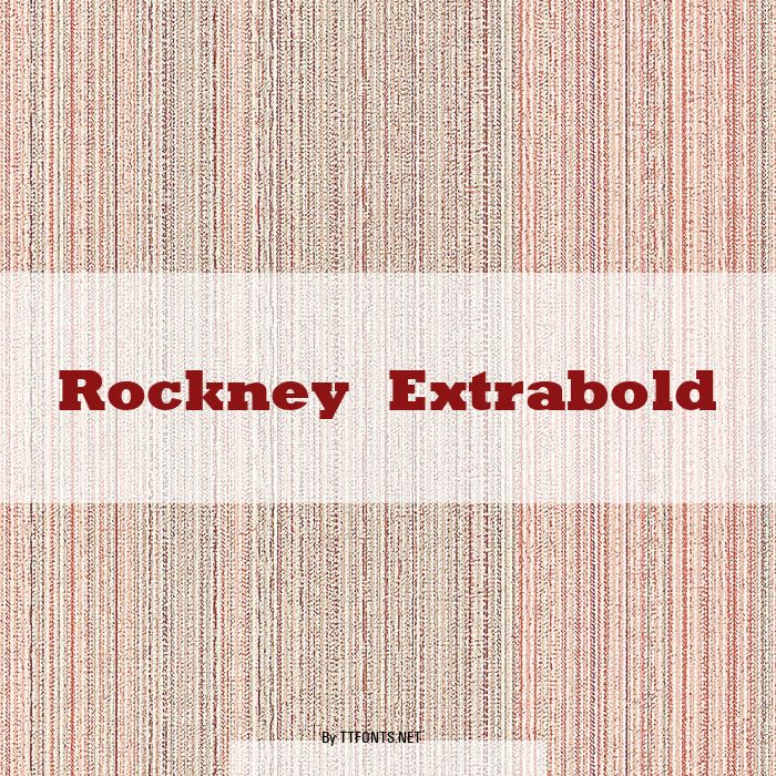 Rockney Extrabold example