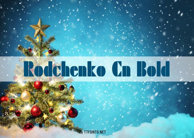 Rodchenko Cn Bold example
