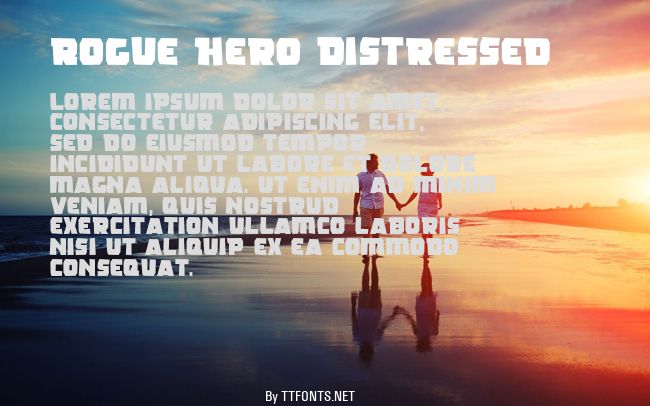 Rogue Hero Distressed example
