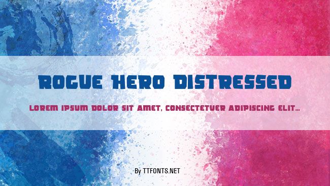 Rogue Hero Distressed example