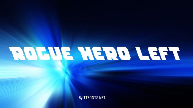 Rogue Hero Left example