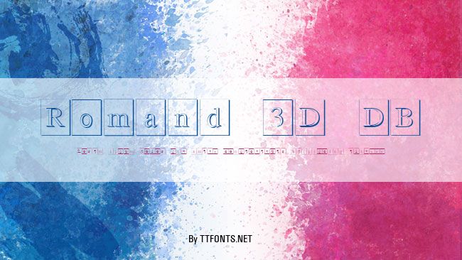 Romand 3D DB example