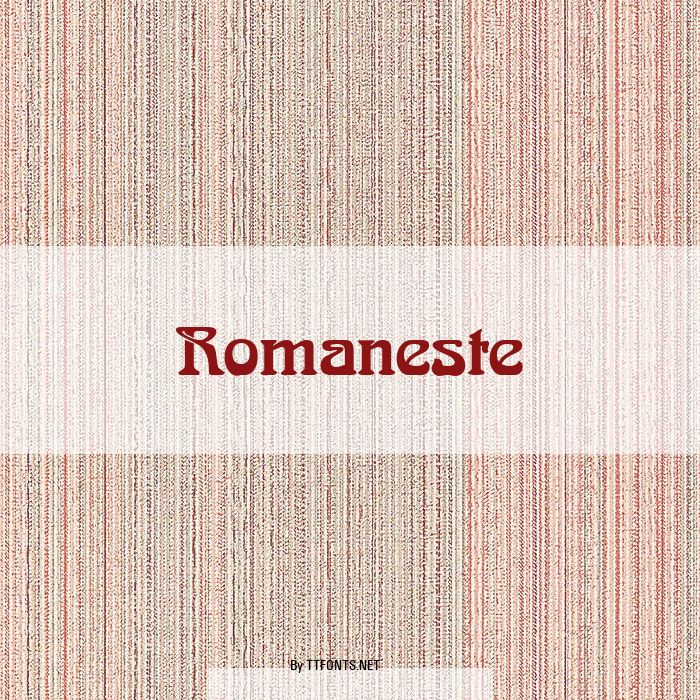 Romaneste example