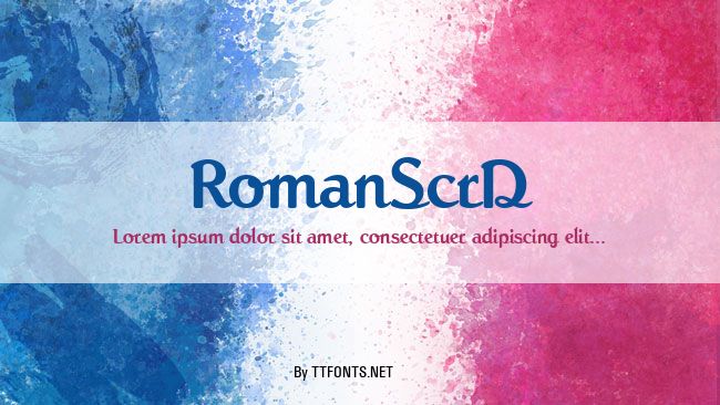 RomanScrD example