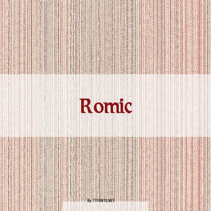 Romic example