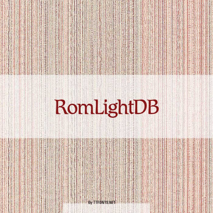 RomLightDB example