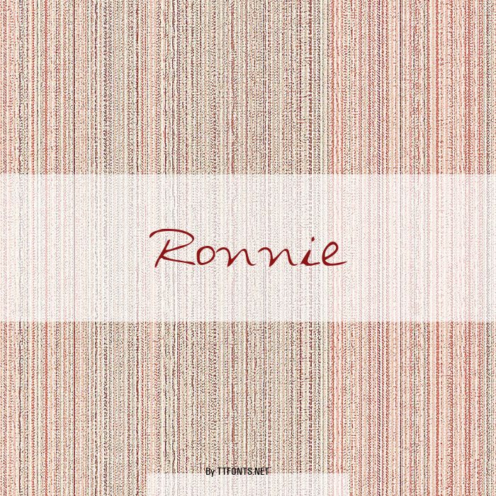 Ronnie example
