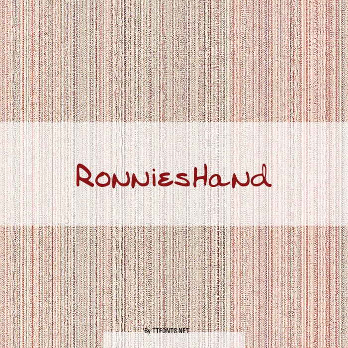 RonniesHand example
