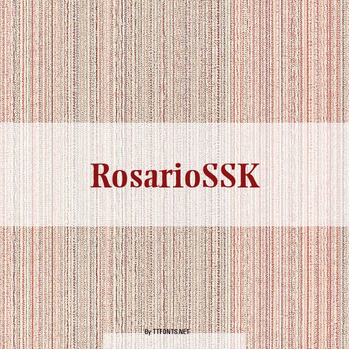 RosarioSSK example