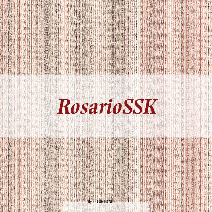 RosarioSSK example
