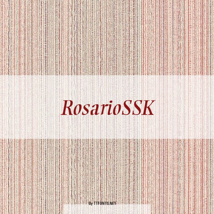 RosarioSSK example