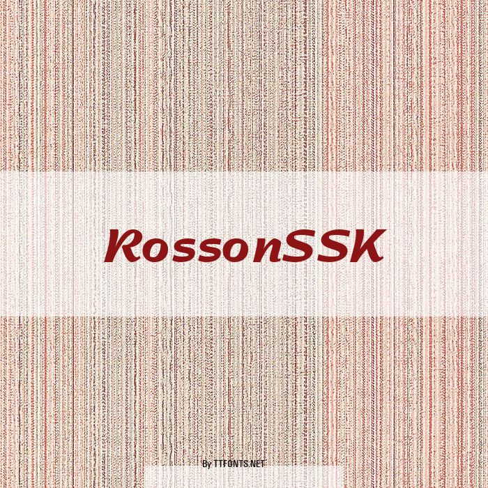 RossonSSK example