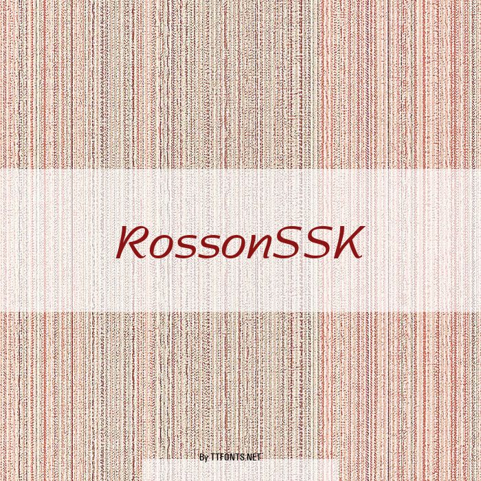 RossonSSK example