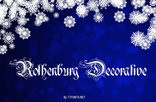 Rothenburg Decorative example