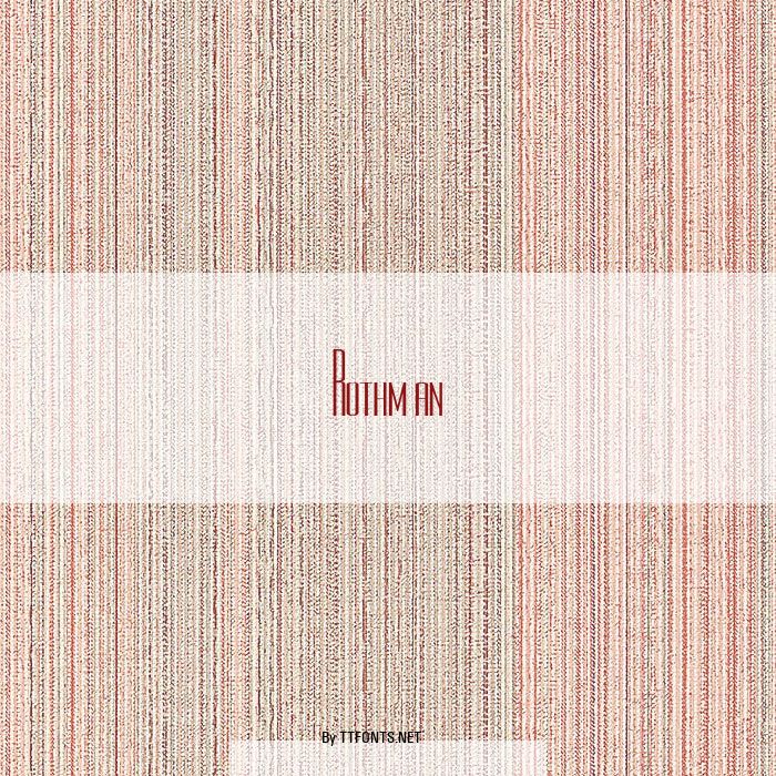 Rothman example