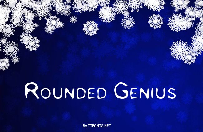 Rounded Genius example
