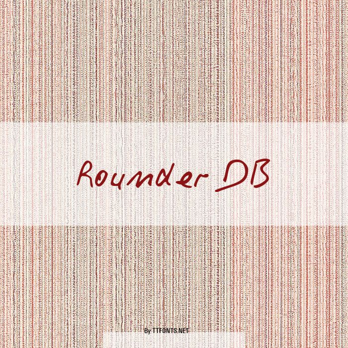 Rounder DB example