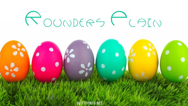 Rounders Plain example