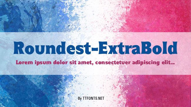 Roundest-ExtraBold example