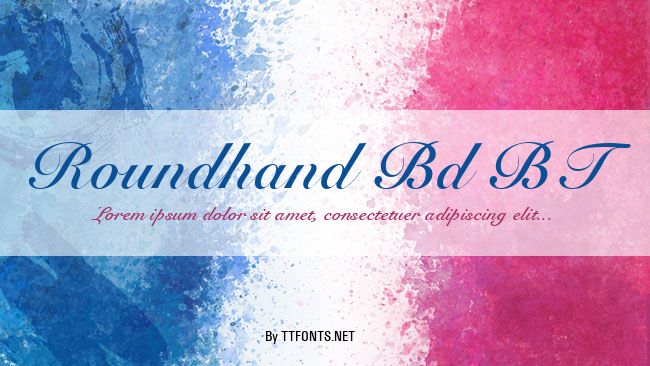 Roundhand Bd BT example