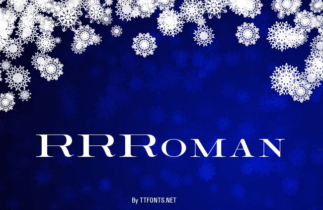 RRRoman example