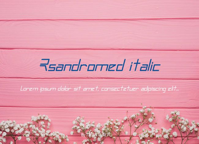 Rsandromed italic example