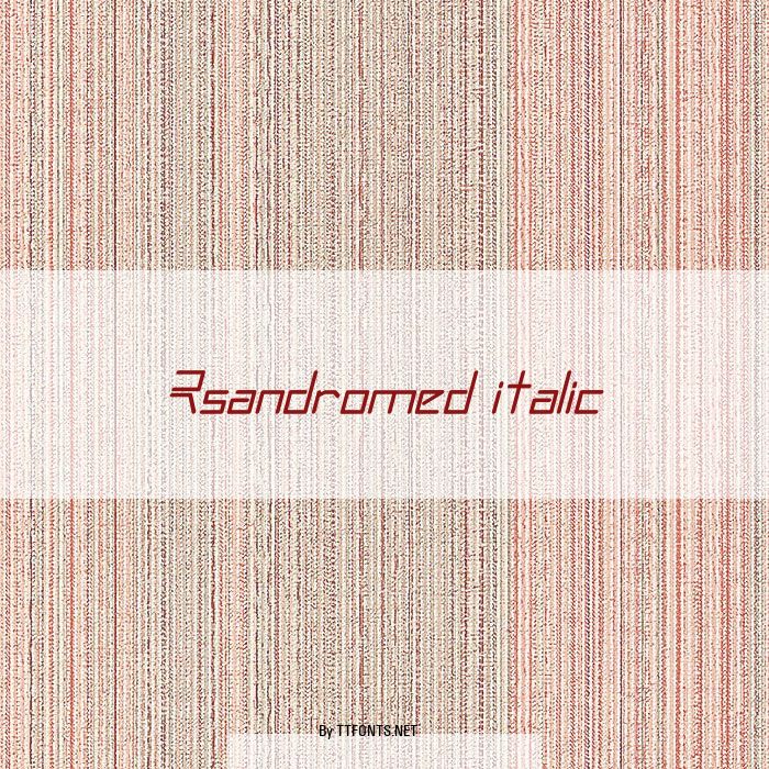 Rsandromed italic example