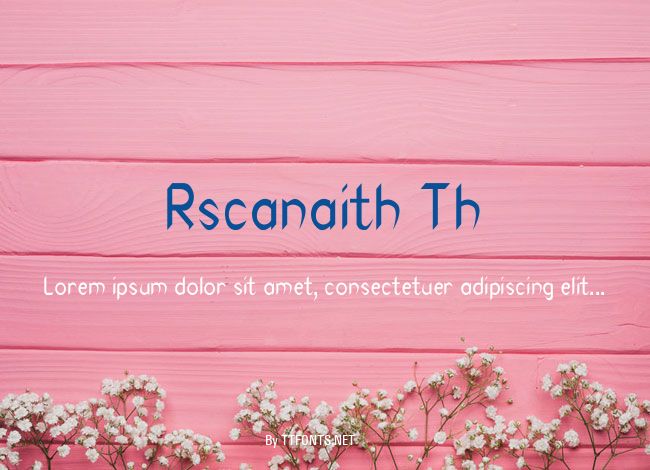 Rscanaith Th example