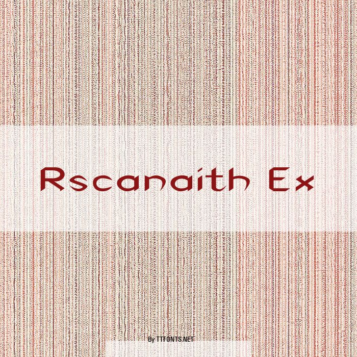 Rscanaith Ex example