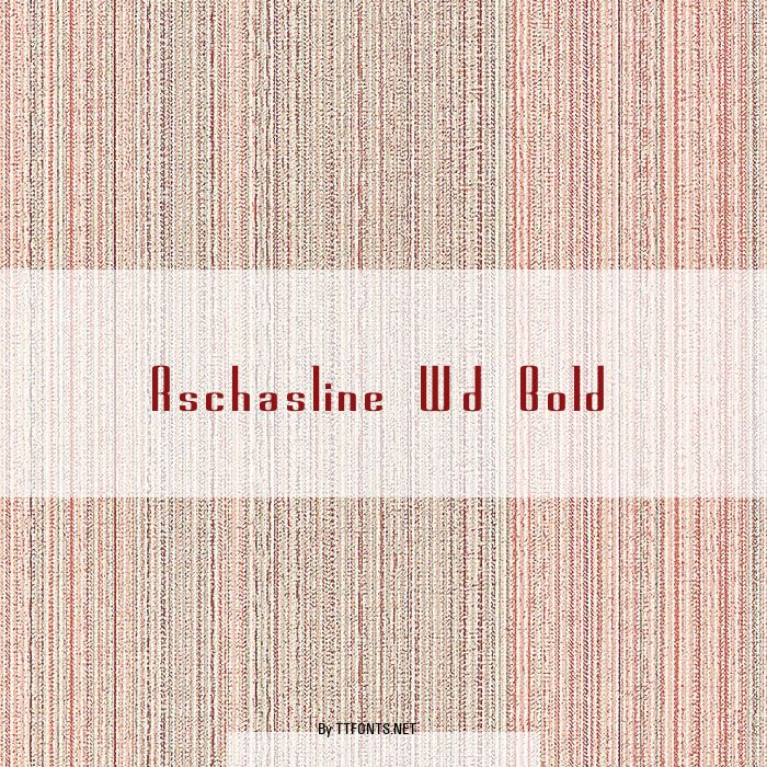 Rschasline Wd Bold example