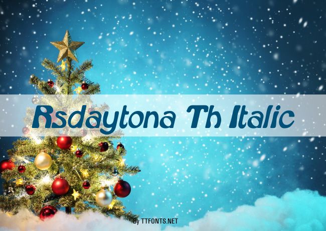 Rsdaytona Th Italic example