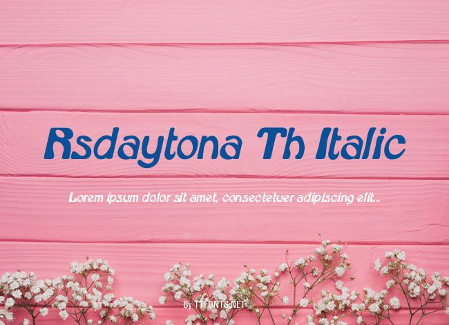 Rsdaytona Th Italic example