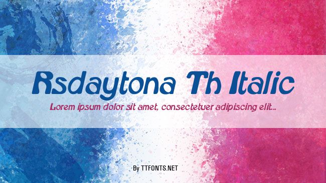 Rsdaytona Th Italic example