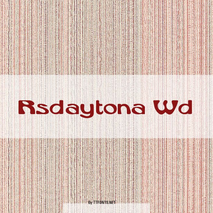 Rsdaytona Wd example